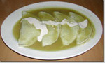 Enchiladas en salsa verde